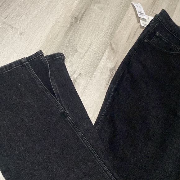 NWT Abercrombie & Fitch LONG The Skinny High Rise Curve Love Slit Ankle - Picture 7 of 10